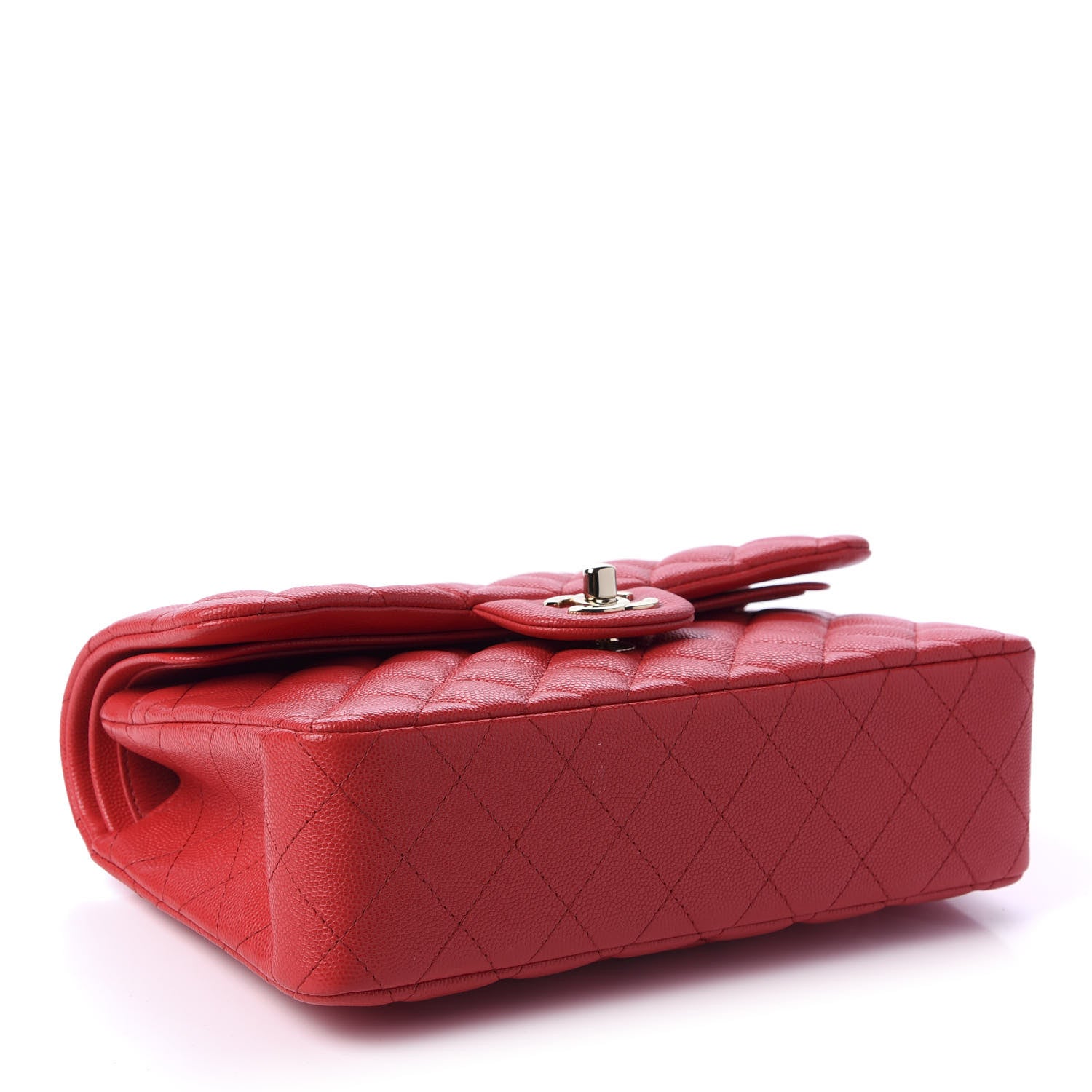 Chanel Caviar Quilted Small Double Flap Red 4 of 11