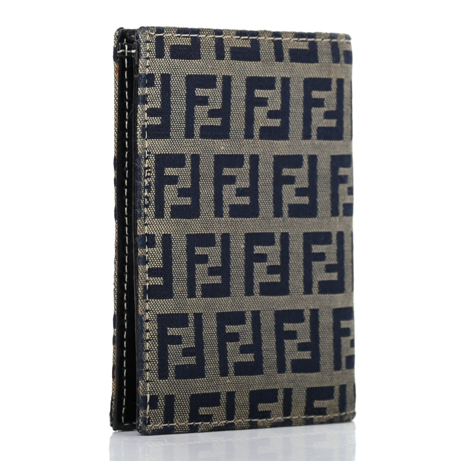 Fendi Zucchino Bi-Fold Wallet Navy 3 of 7