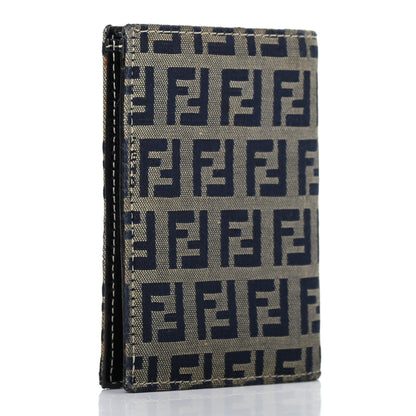 Fendi Zucchino Bi-Fold Wallet Navy 3 of 7