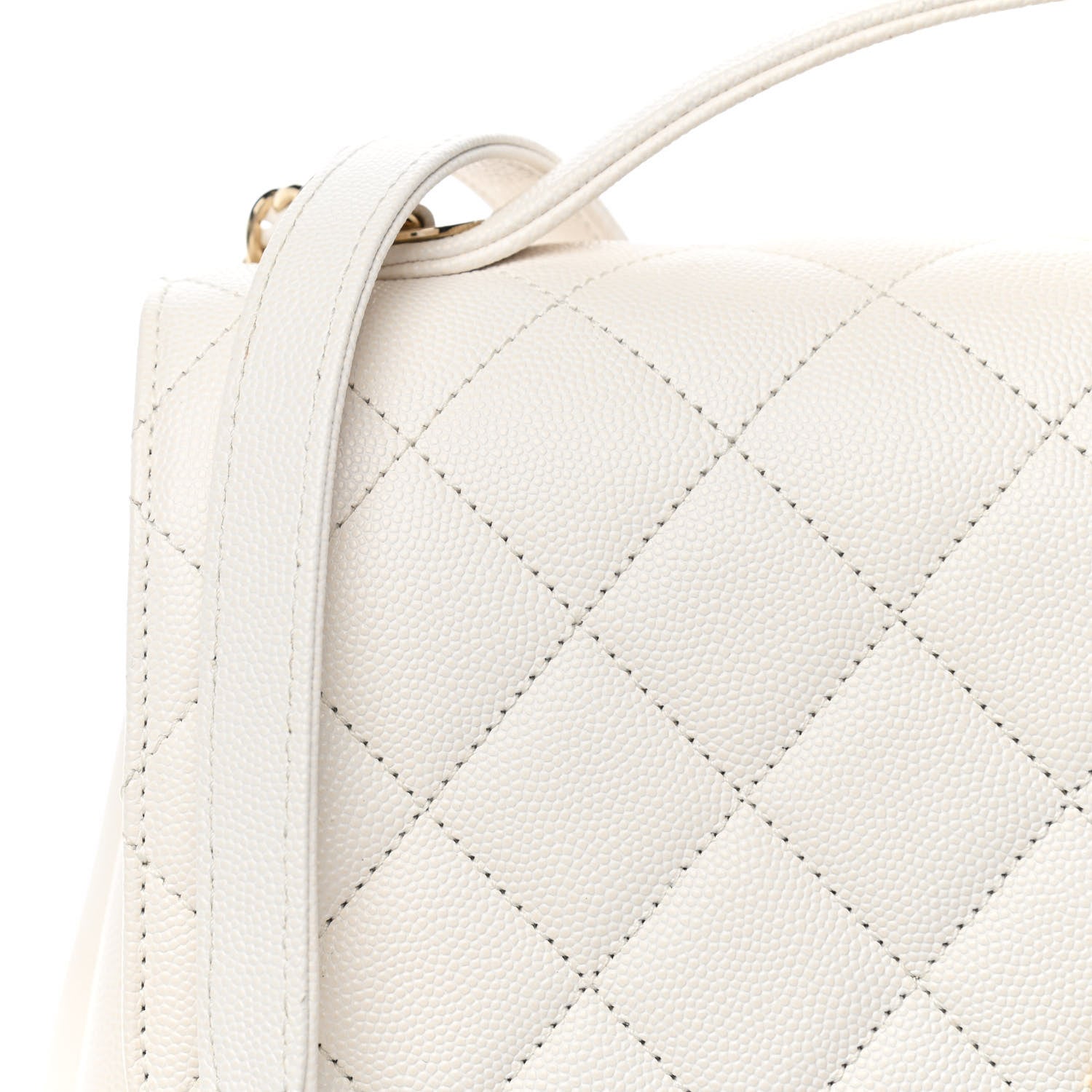 Chanel Caviar Quilted Large Business Affinity Flap White 8 of 11