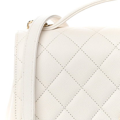 Chanel Caviar Quilted Large Business Affinity Flap White 8 of 11