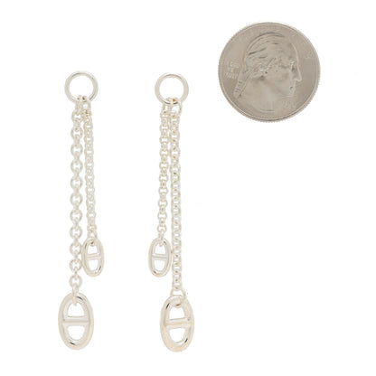 Hermes Sterling Silver PM Farandole Earrings 2 of 5