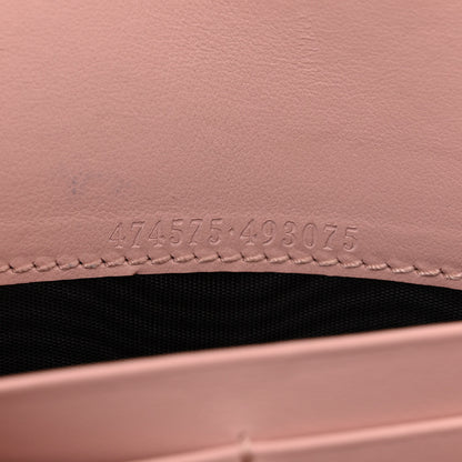 Gucci Calfskin Matelasse GG Marmont Chain Wallet Perfect Pink 7 of 13