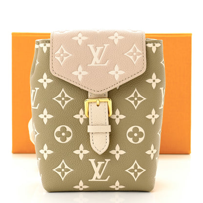 Louis Vuitton Empreinte Monogram Spring in the City Tiny Backpack Kaki Beige Cream 10 of 10
