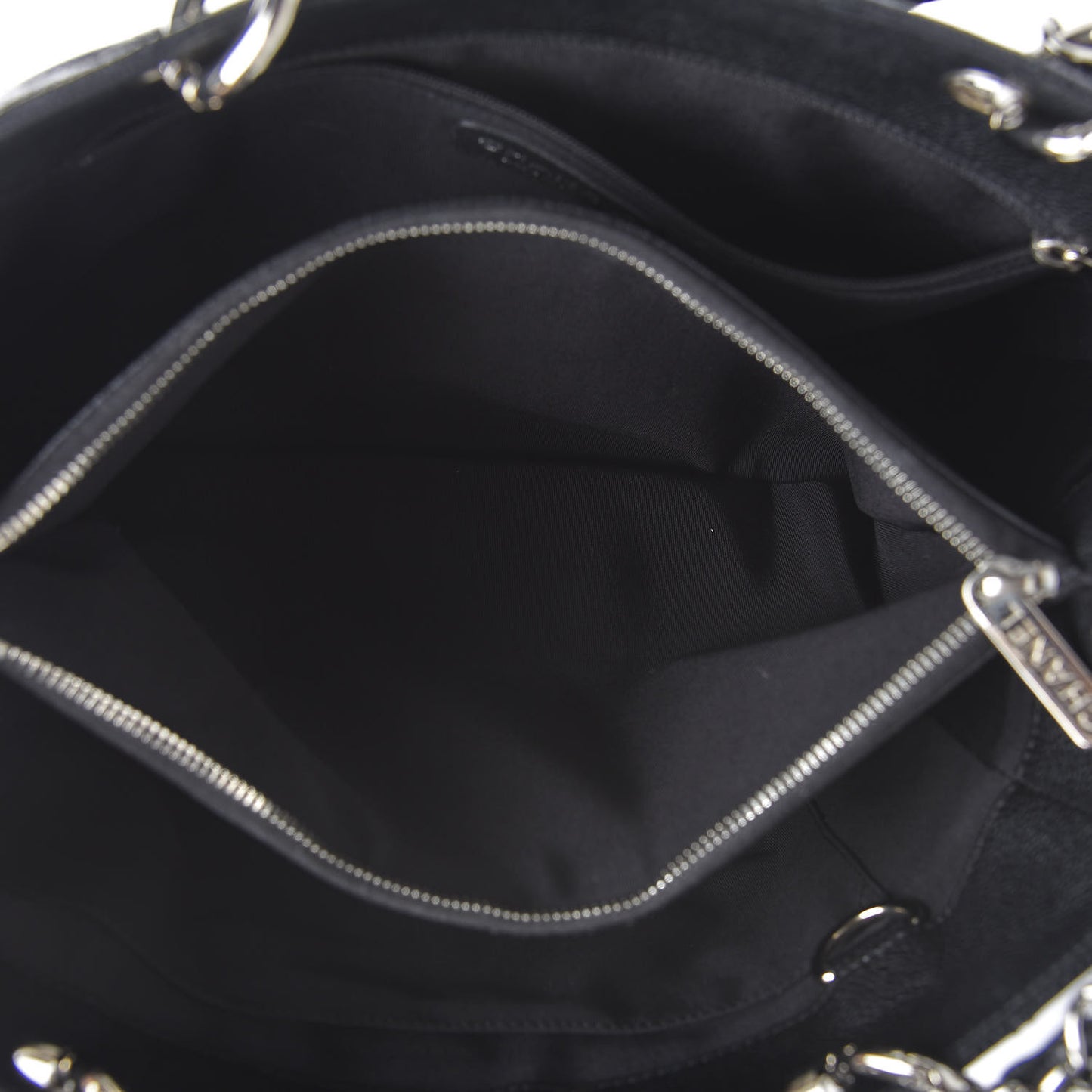 Caviar Quilted Grand Shopping Tote GST Black