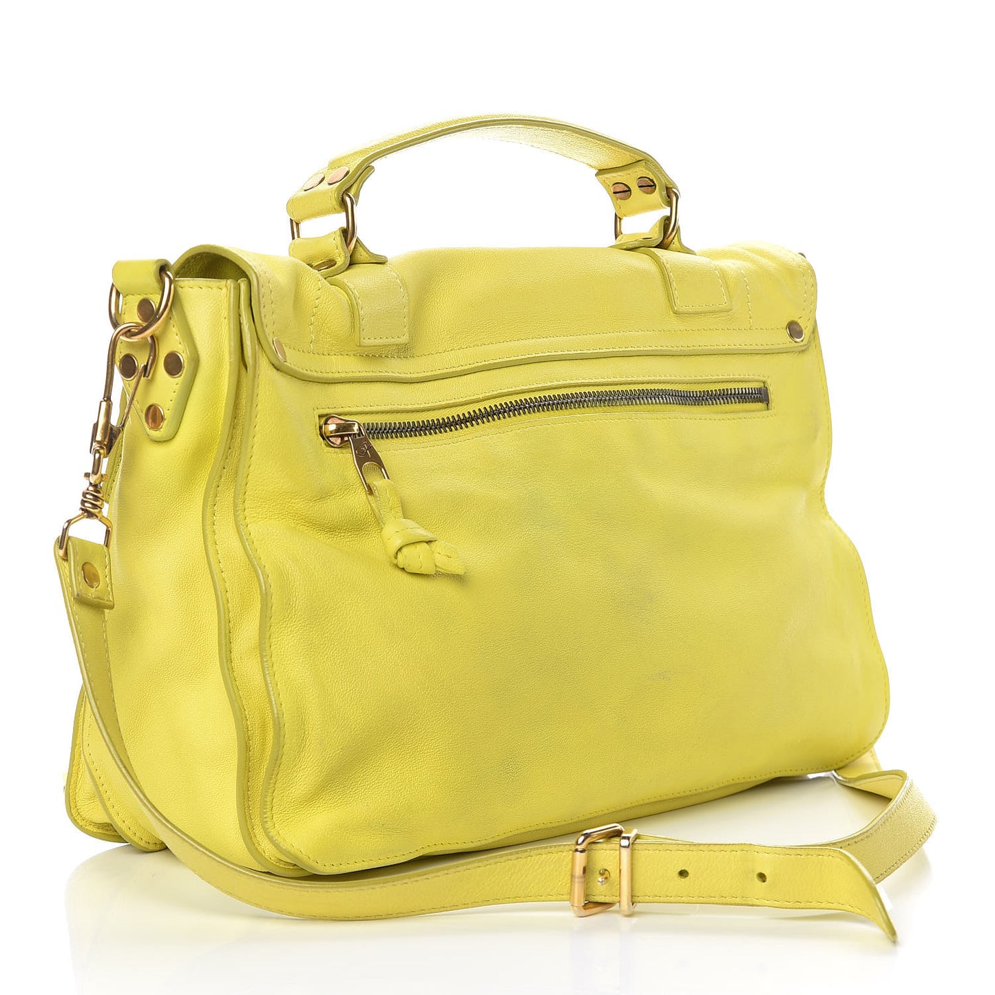 Lambskin Medium PS1 Satchel Citron