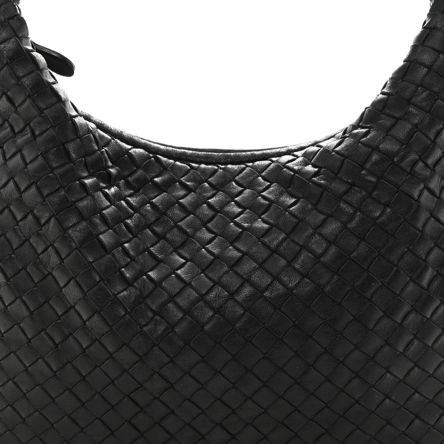 Nappa Intrecciato Medium Veneta Hobo Black