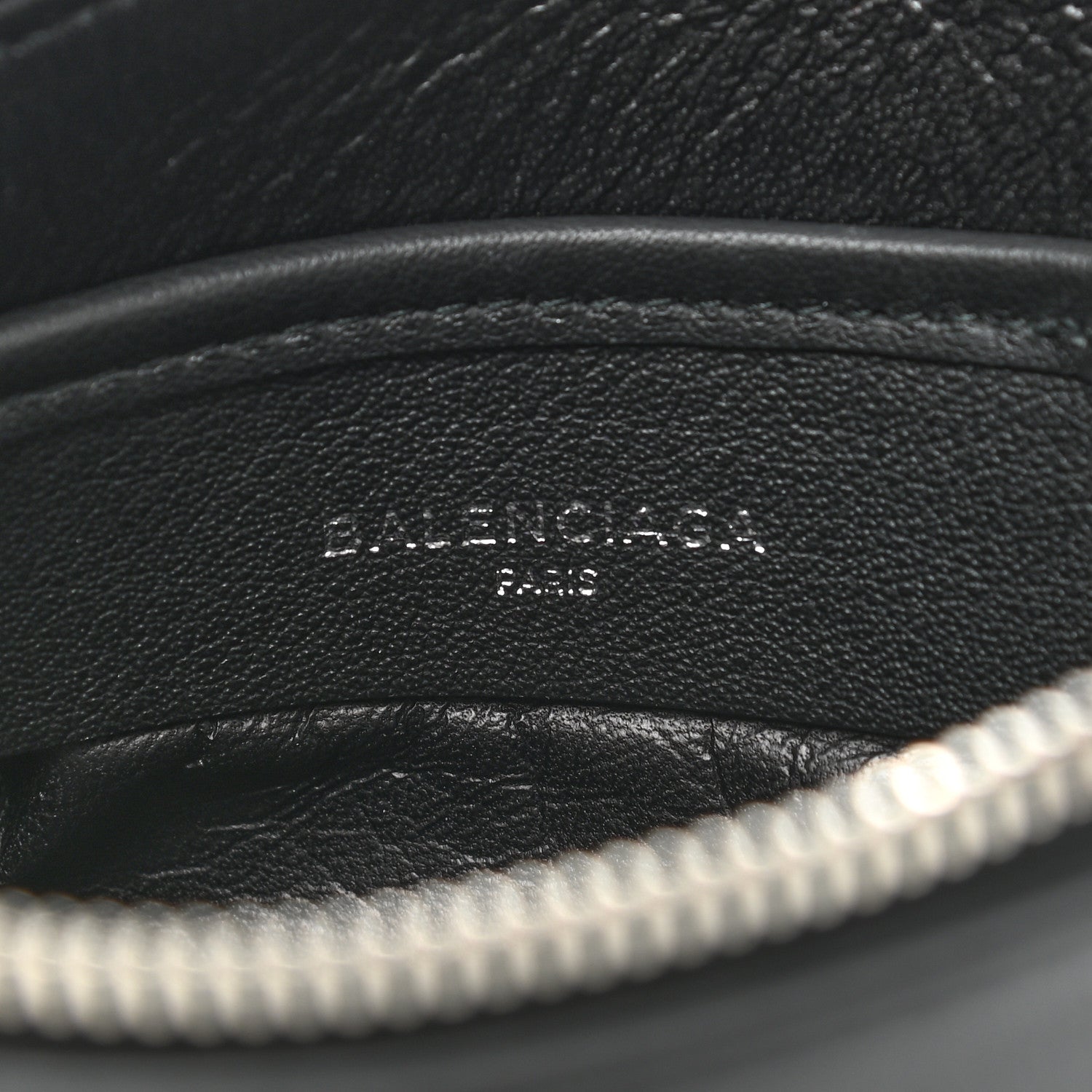 Balenciaga Calfskin Logo Medium Everyday Pouch Black 6 of 8