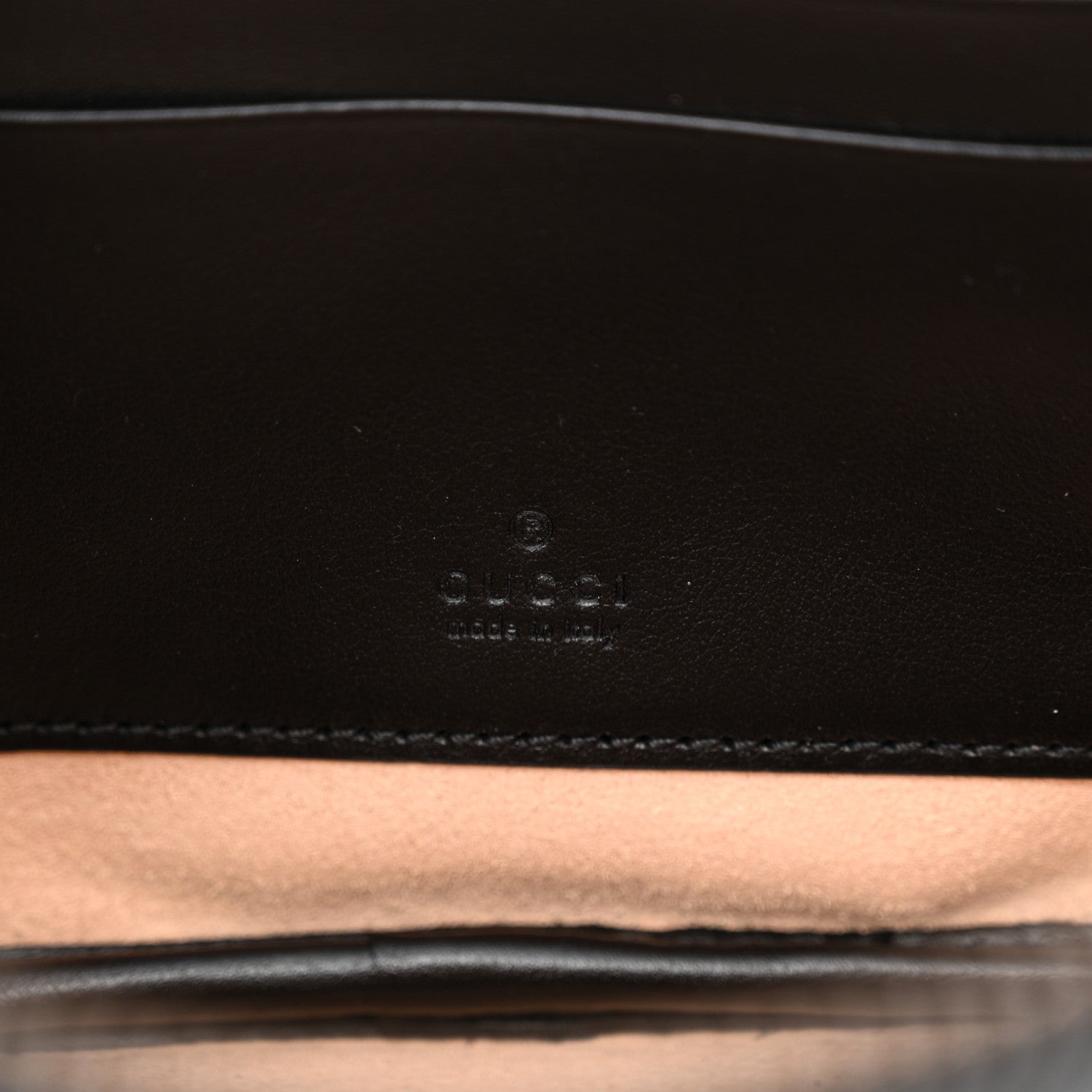 Gucci Calfskin Matelasse Small GG Marmont Vanity Cosmetic Case Black 6 of 10