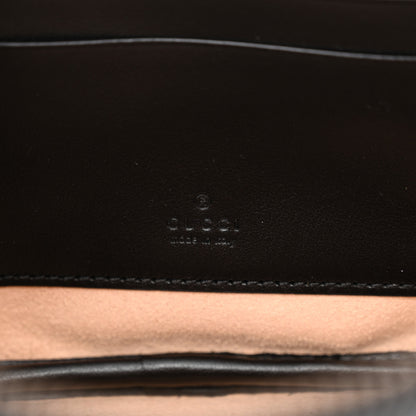 Gucci Calfskin Matelasse Small GG Marmont Vanity Cosmetic Case Black 6 of 10