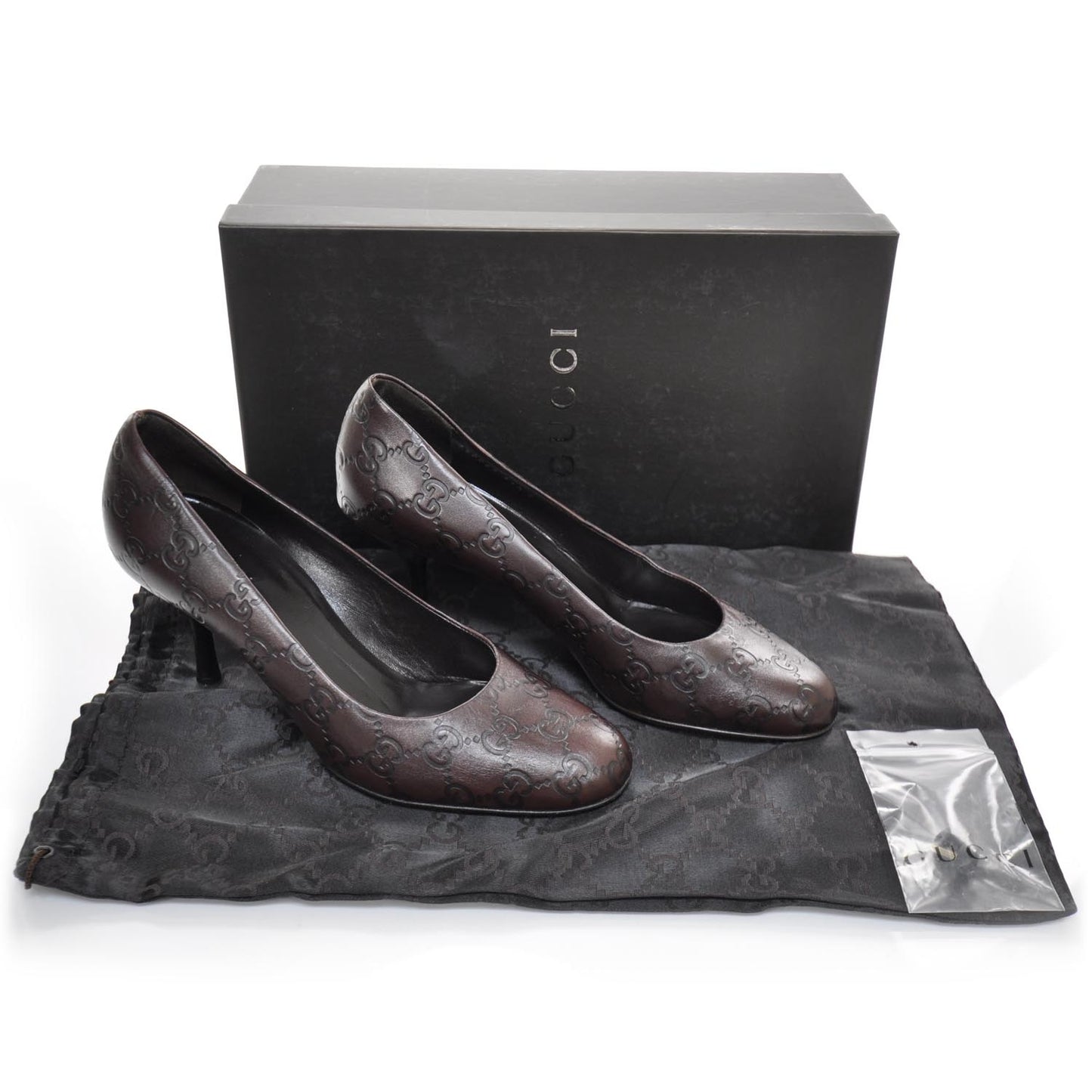 Guccissima Heels 36.5 Brown