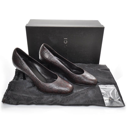 Gucci Guccissima Heels 36.5 Brown 4 of 9