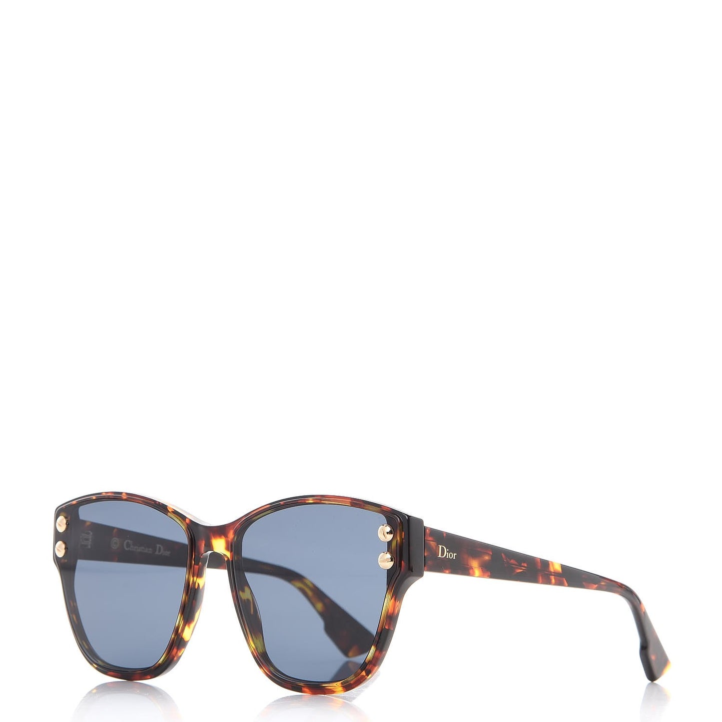DiorAdd3 Monochromatic Studded Sunglasses Brown Havana