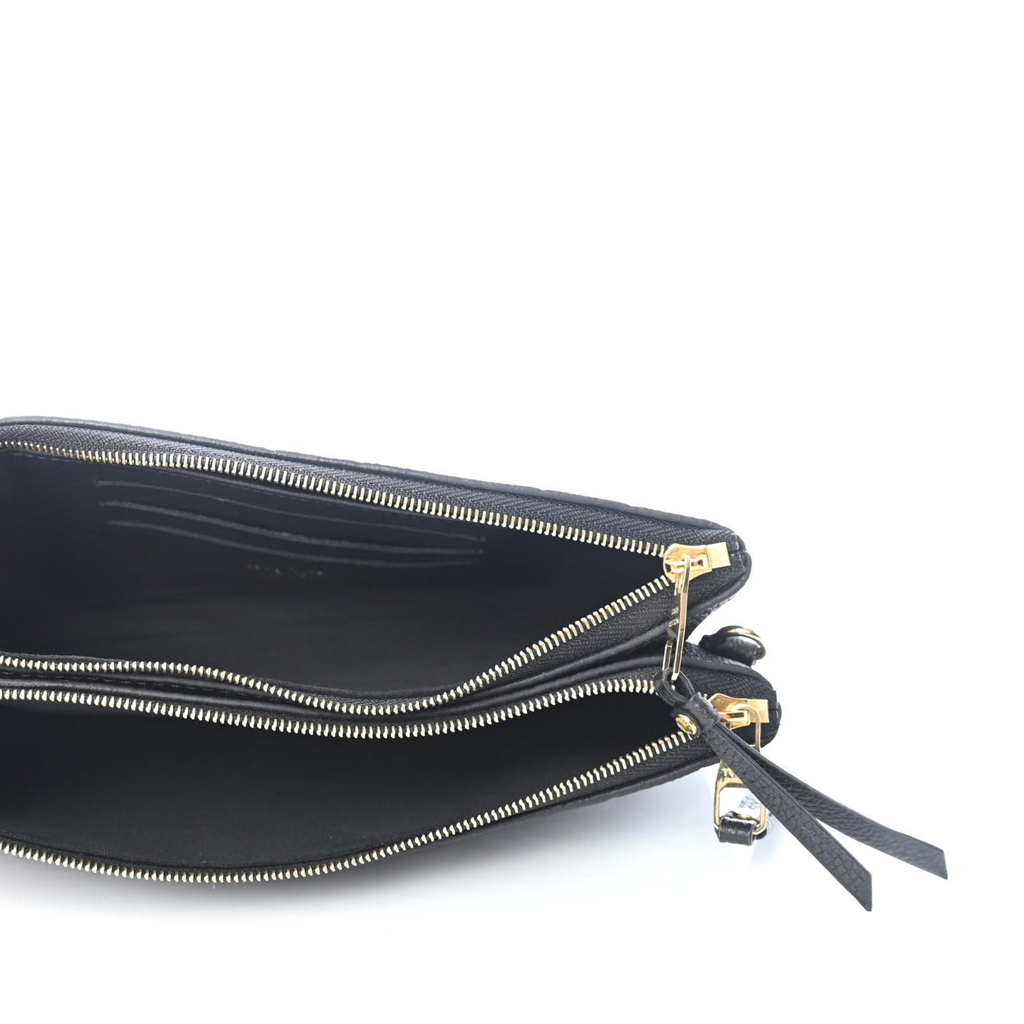 Empreinte Double Zip Pochette Black