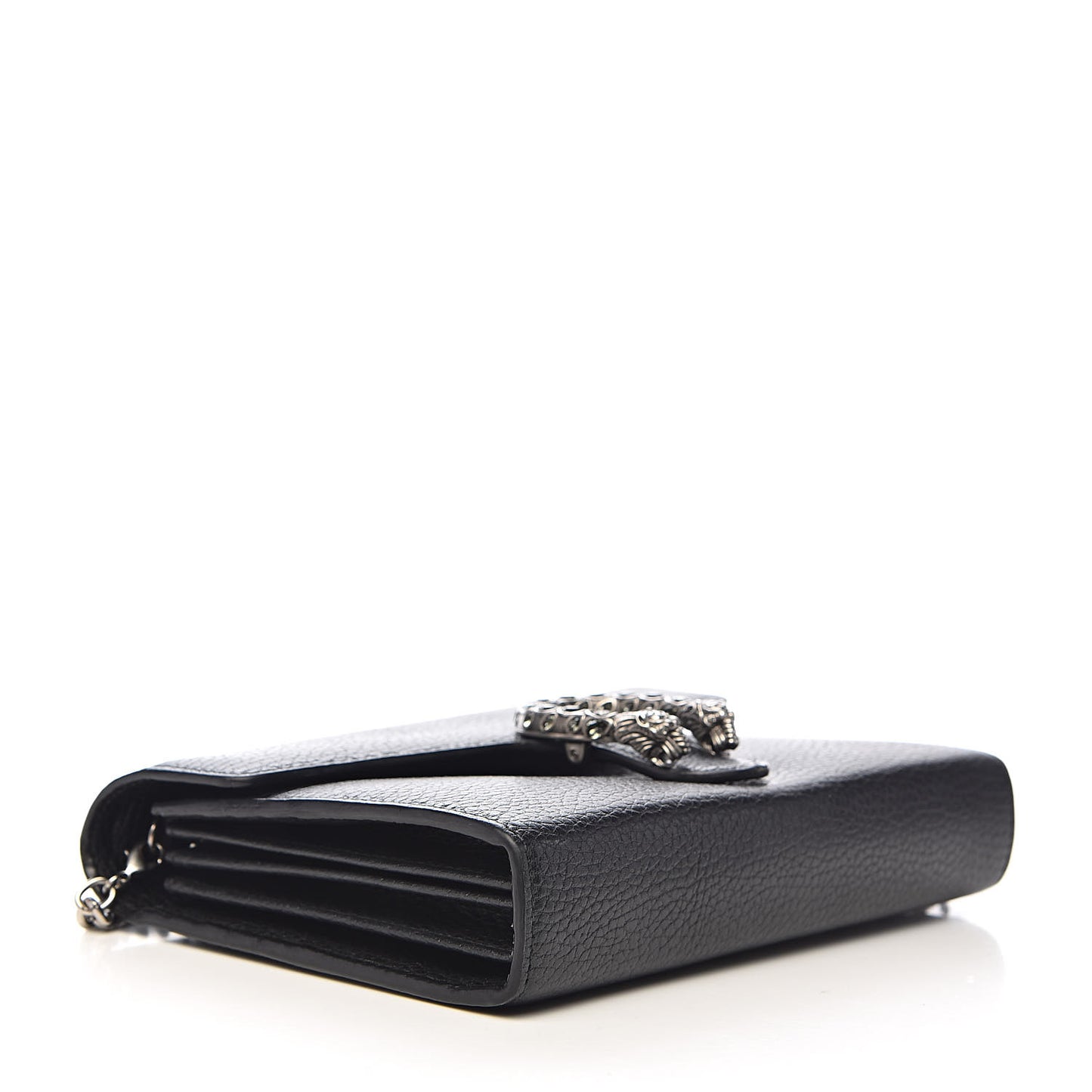 Calfskin Mini Dionysus Chain Wallet Black