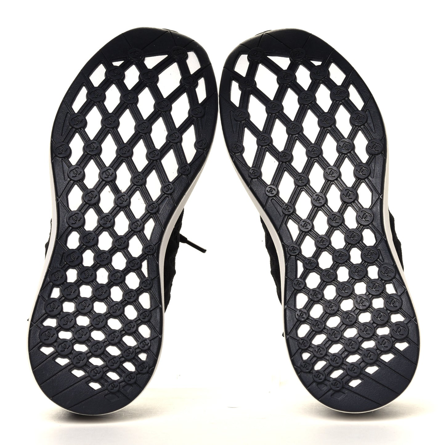 Fabric Logo Sneakers 36.5 Black