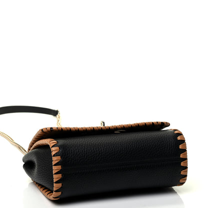 Mulberry Heavy Grain Calfskin Braided Top Handle Lily Black 3 of 4