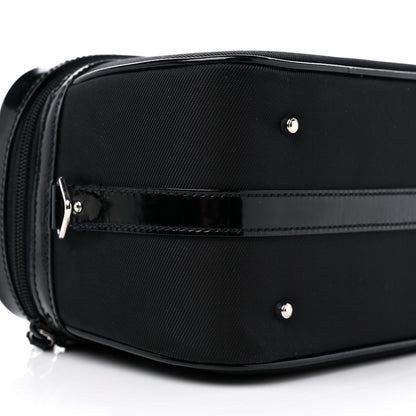 Gucci Canvas Patent Calfskin Bamboo Cosmetic Case Black 10 of 13