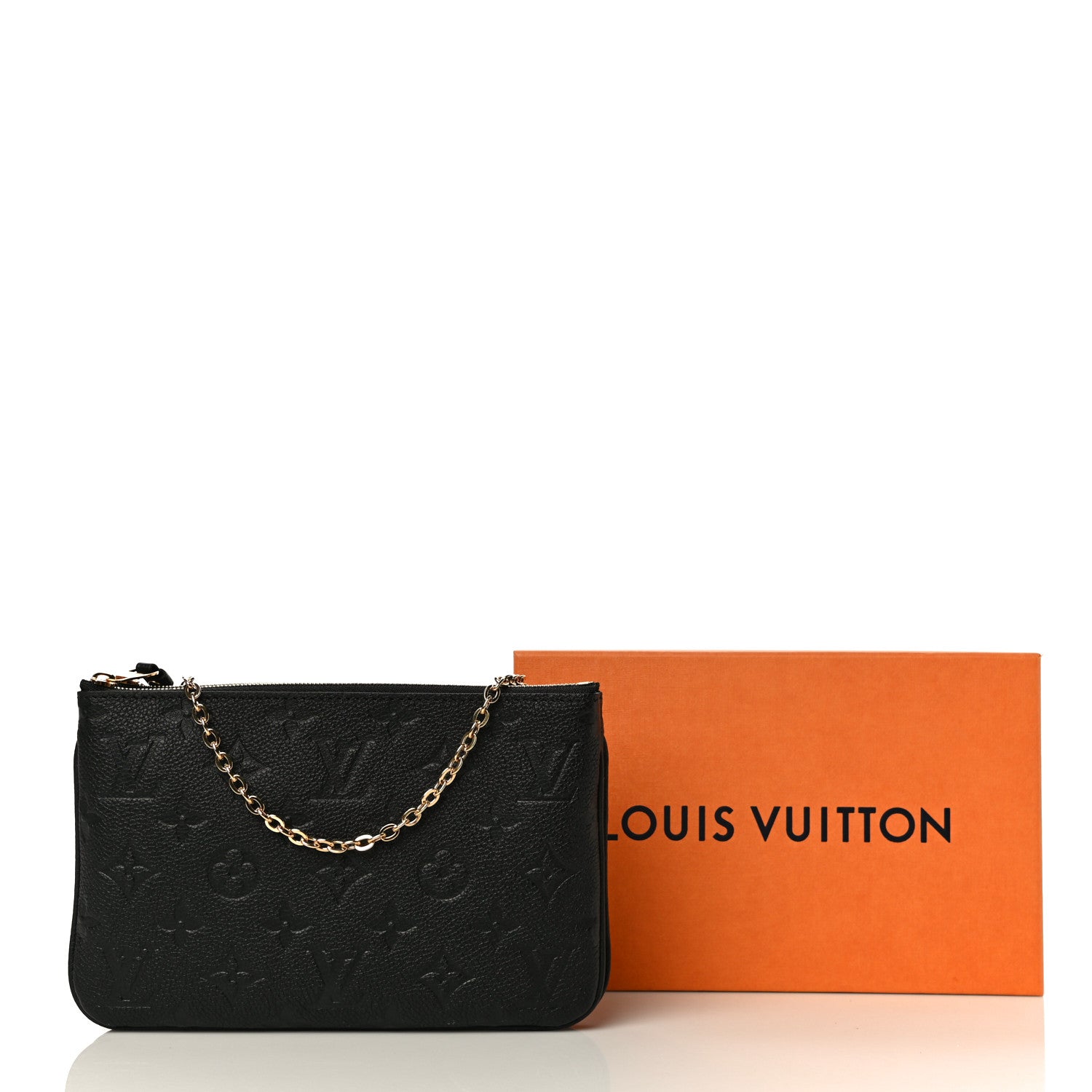 Louis Vuitton Empreinte Double Zip Pochette Black 11 of 11