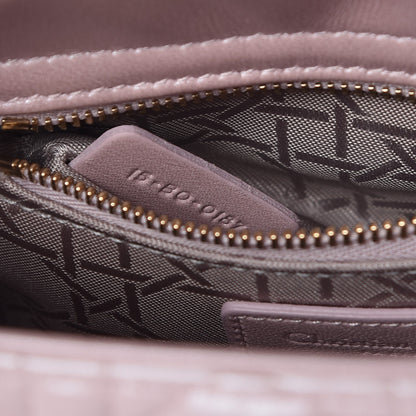 Christian Dior Metallic Lambskin Cannage Mini Lady Dior Lotus 7 of 7