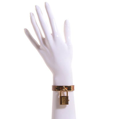 Hermes Stainless Steel Courchevel 20mm Kelly Cadena Quartz Watch Gold 2 of 7