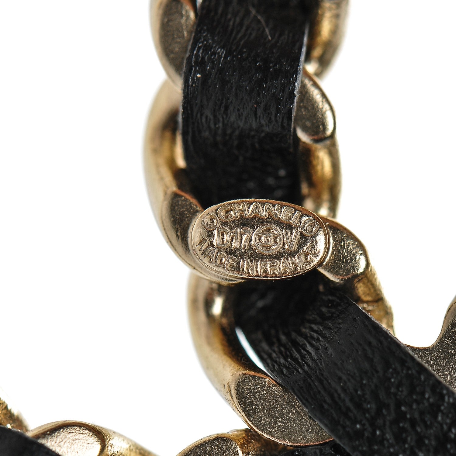 Chanel Lambskin Chain CC Brooch Black Gold 5 of 5