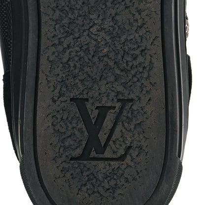 Louis Vuitton Damier Graphite Calfskin Suede Mens Aventure High Top Sneakers 9 6 of 11