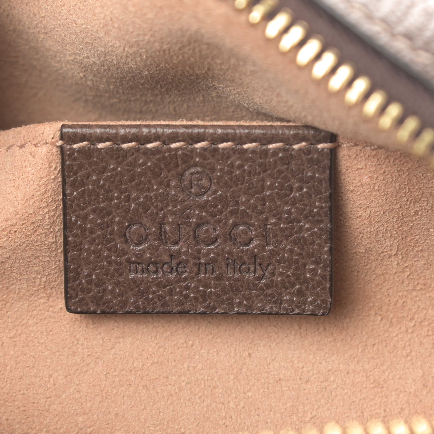 GG Supreme Monogram Web Mini Ophidia Shoulder Bag Brown