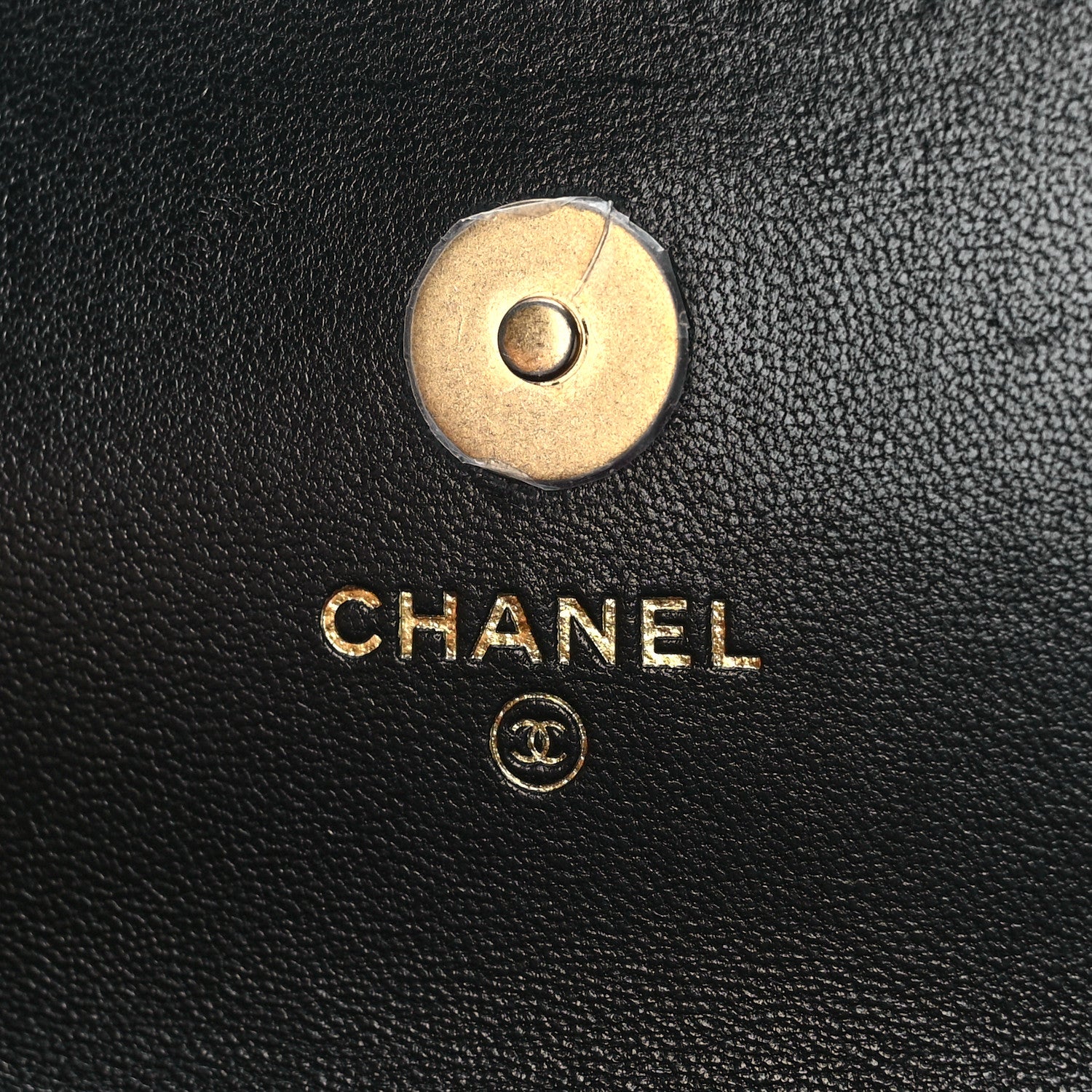 Chanel Lambskin Quilted Chanel 19 Flap Phone Holder With Chain Black 5 of 10