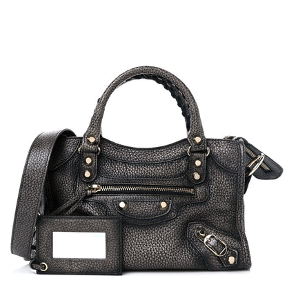 Balenciaga Grained Calfskin Classic Gold Hardware Mini City Ombre Grey Gradient 1 of 9