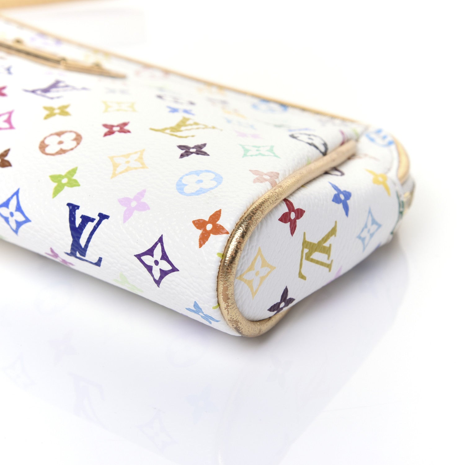 Louis Vuitton Monogram Multicolor Kate Clutch White 7 of 14