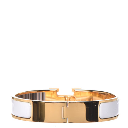 Hermes Enamel Narrow Clic Clac H Bracelet PM White 3 of 5