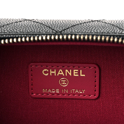 Chanel Caviar Quilted Twist Your Buttons Clutch With Chain Black 5 of 9