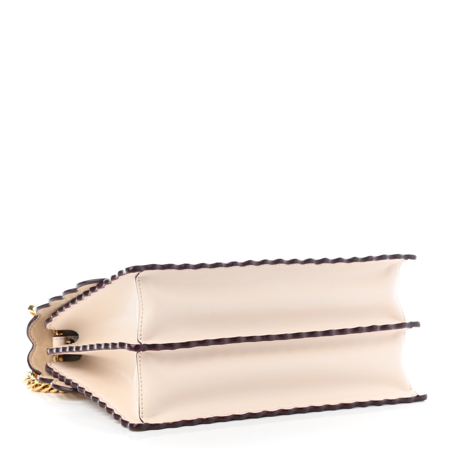 Fendi Vitello Liberty Scalloped Studded Kan I Shoulder Bag Camelia 3 of 4