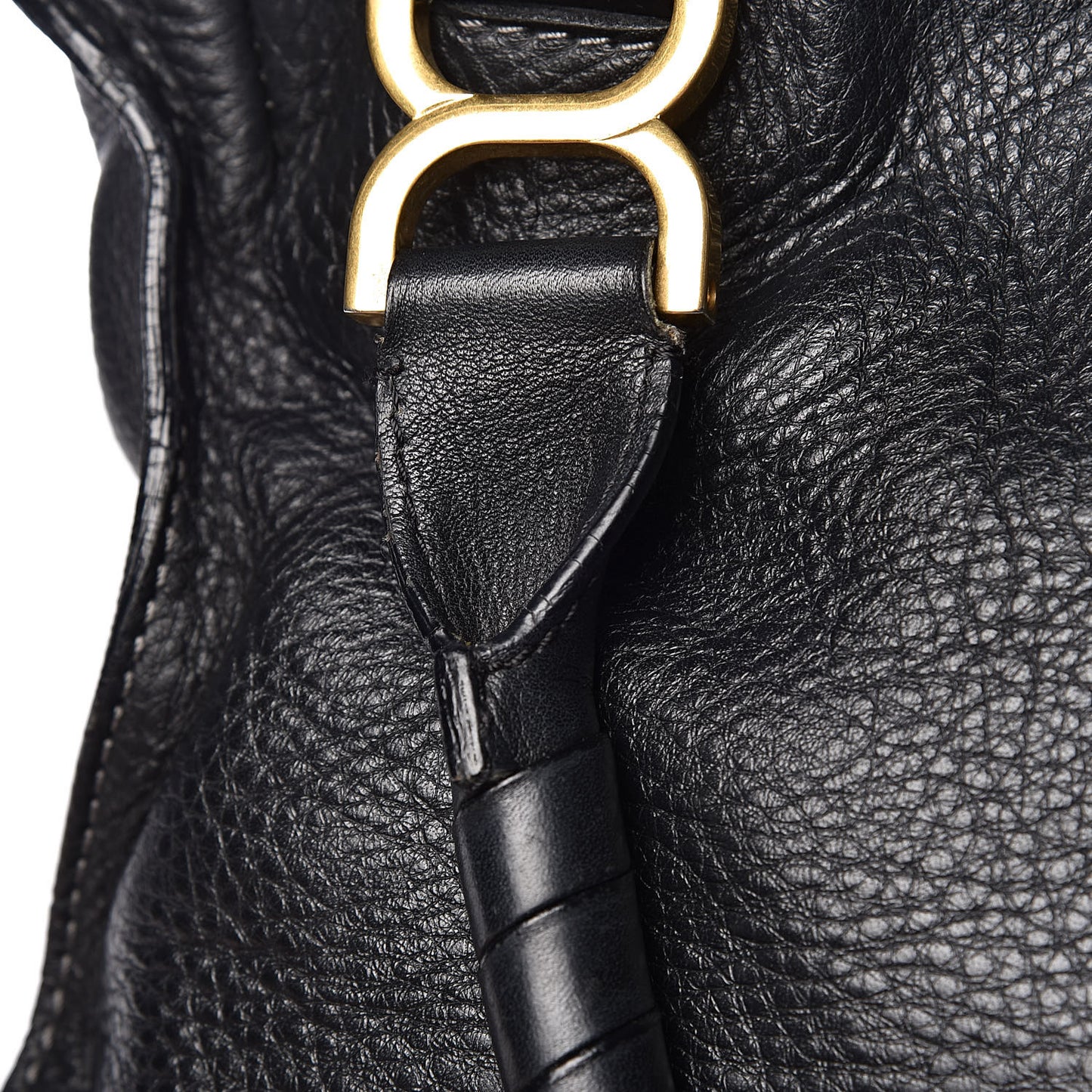 Calfskin Medium Marcie Satchel Black