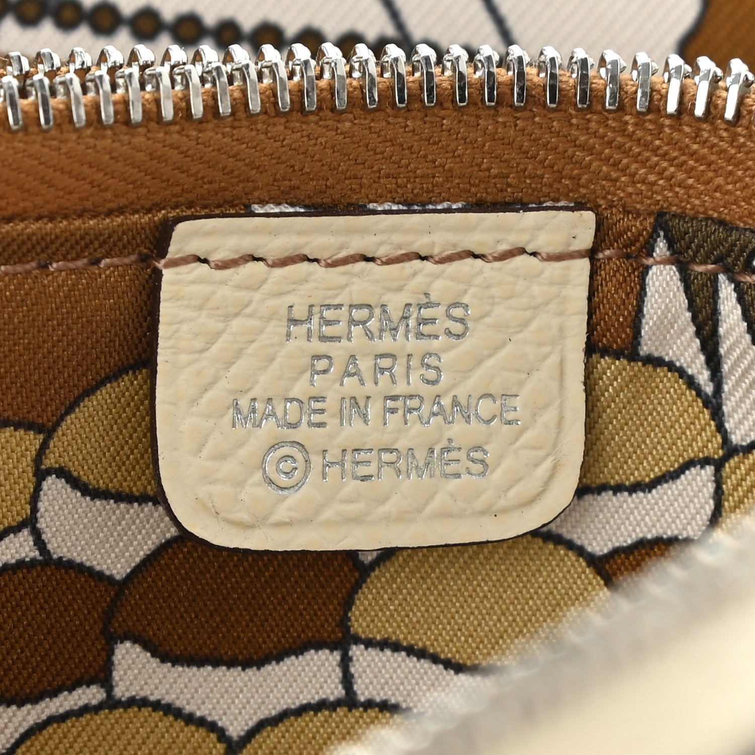 Hermes Epsom Silk'in Compact Wallet Nata 6 of 9