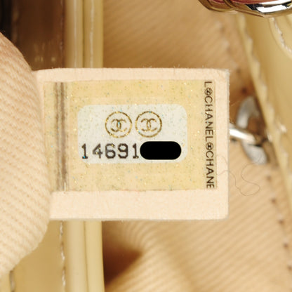 Chanel Patent Quilted Small Just Mademoiselle Light Yellow 7 of 7