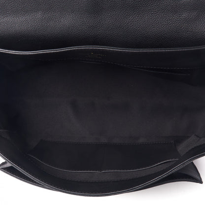 Louis Vuitton Calfskin Lockme MM Black 4 of 7