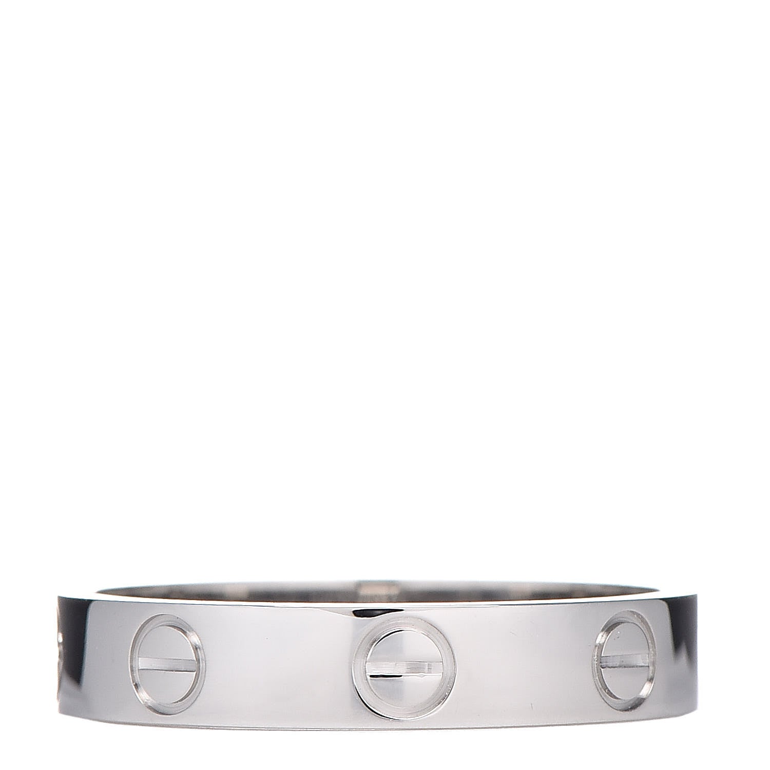 Cartier Platinum 3.5mm LOVE Wedding Band Ring 53 6.25 1 of 4