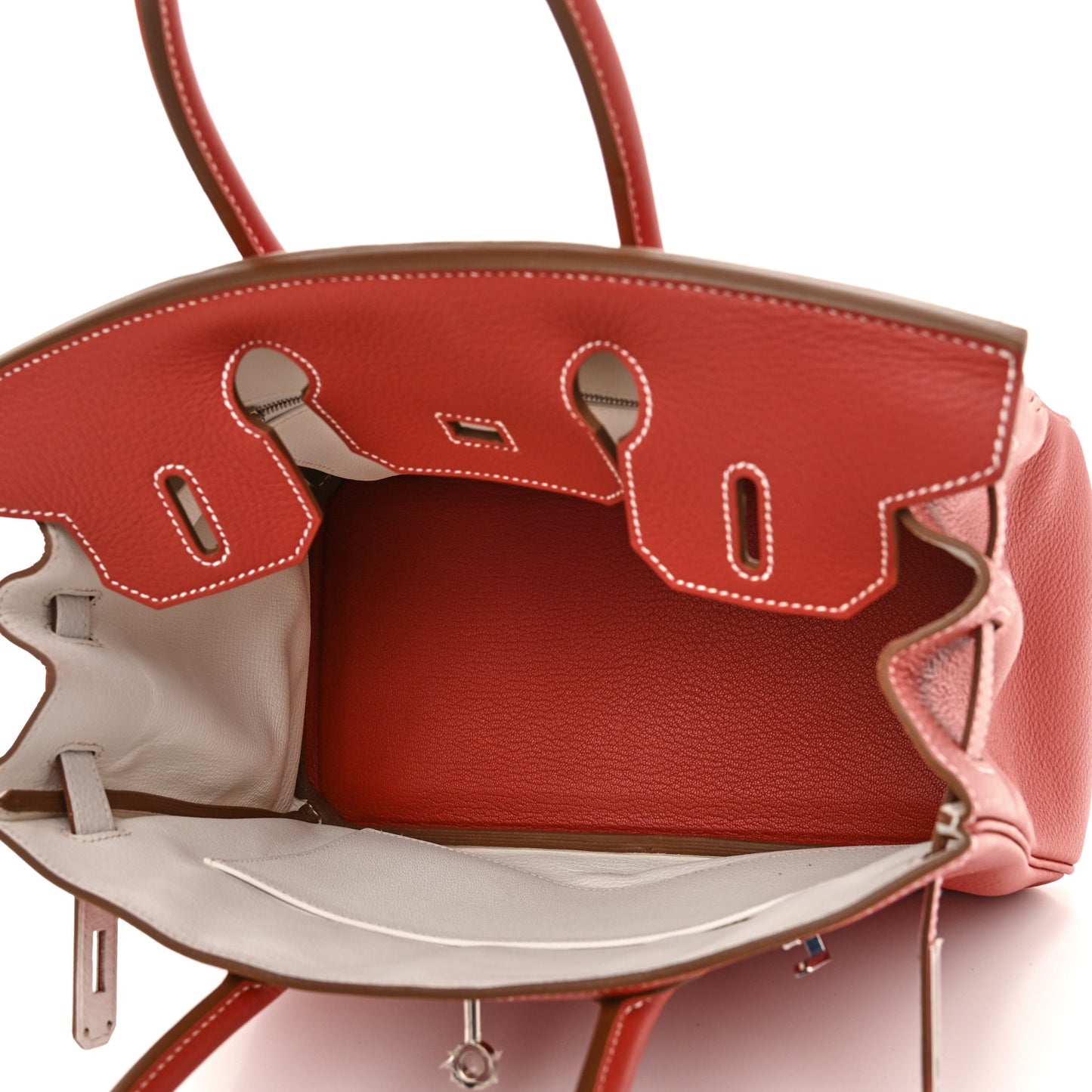 Togo Eclat Birkin 30 Sanguine White