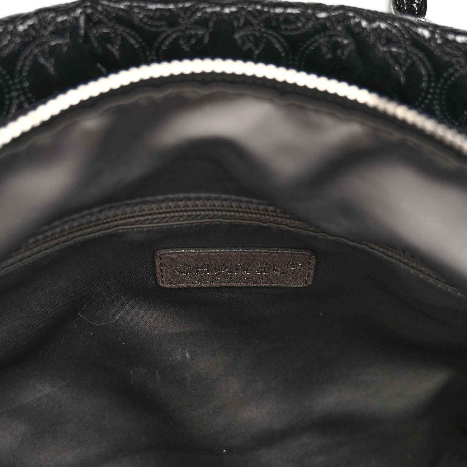 Chanel Vinyl Rock in Moscow Tote Black 8 of 12