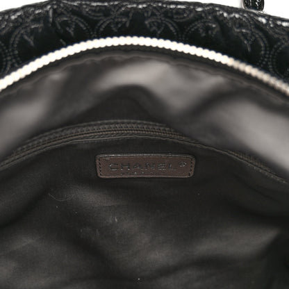 Chanel Vinyl Rock in Moscow Tote Black 8 of 12