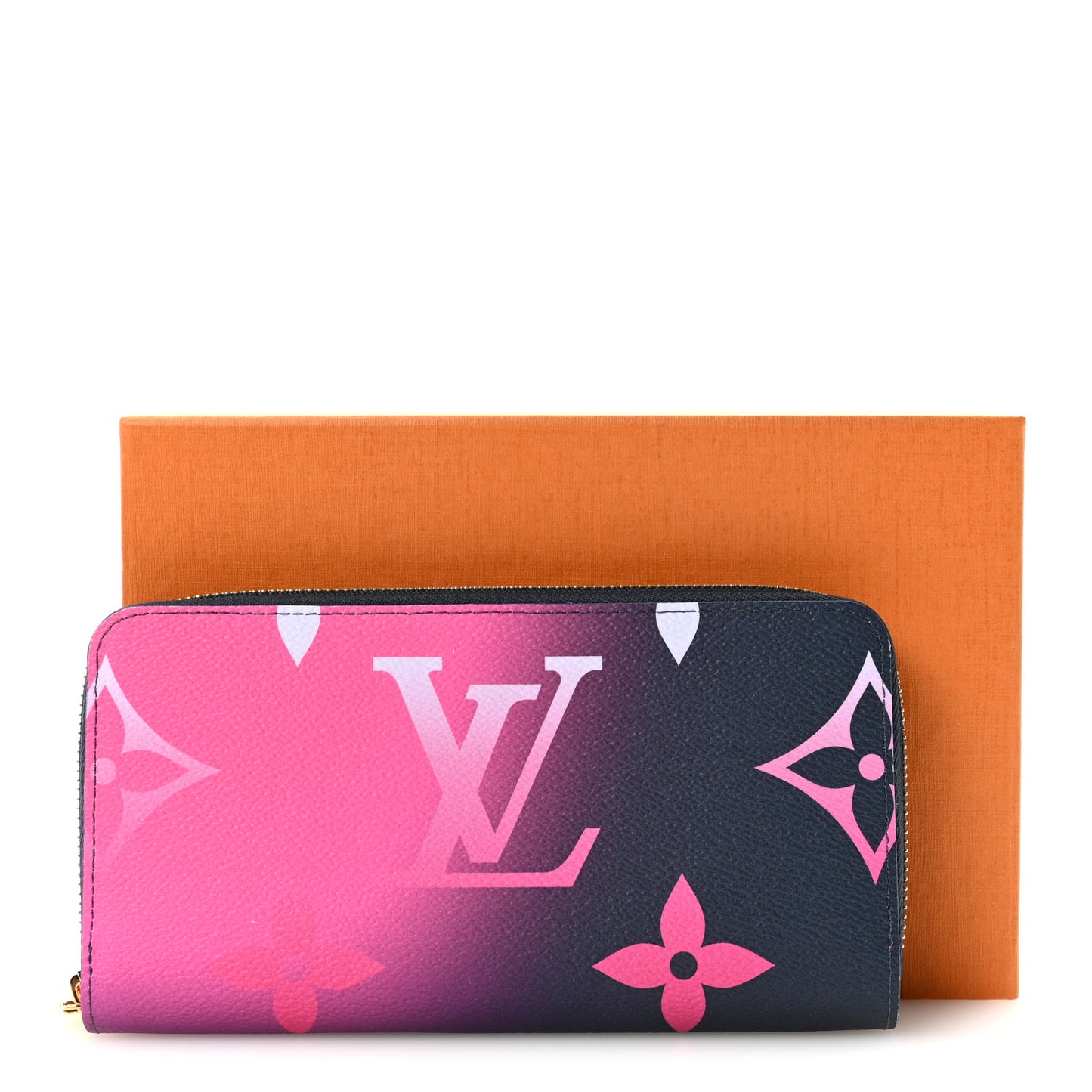 Monogram Giant Spring In The City Zippy Wallet Midnight Fuchsia