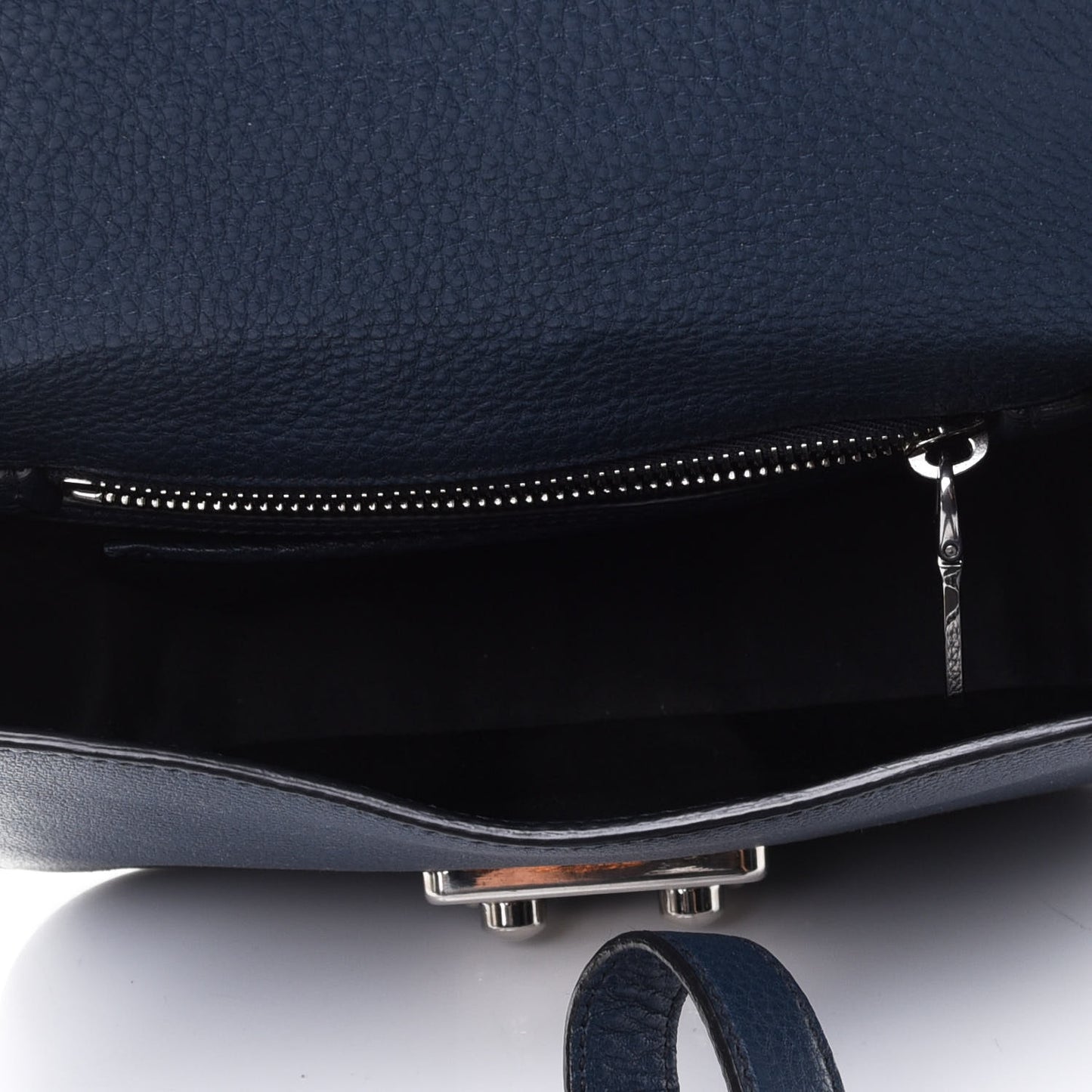Vitello Phenix Madras Shoulder Bag Oltremare