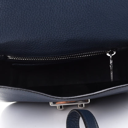 Miu Miu Vitello Phenix Madras Shoulder Bag Oltremare 4 of 4