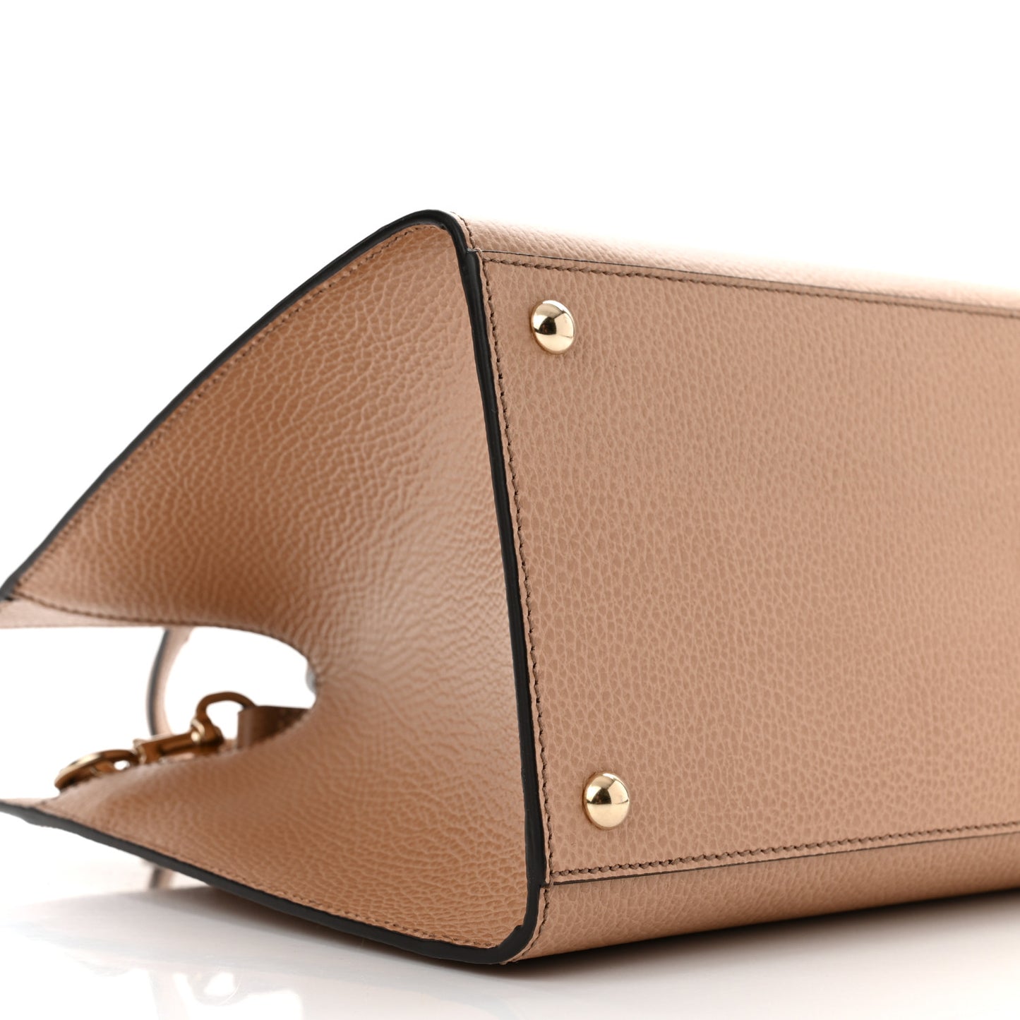 Dollar Calfskin Large Soho Top Handle Satchel Camelia