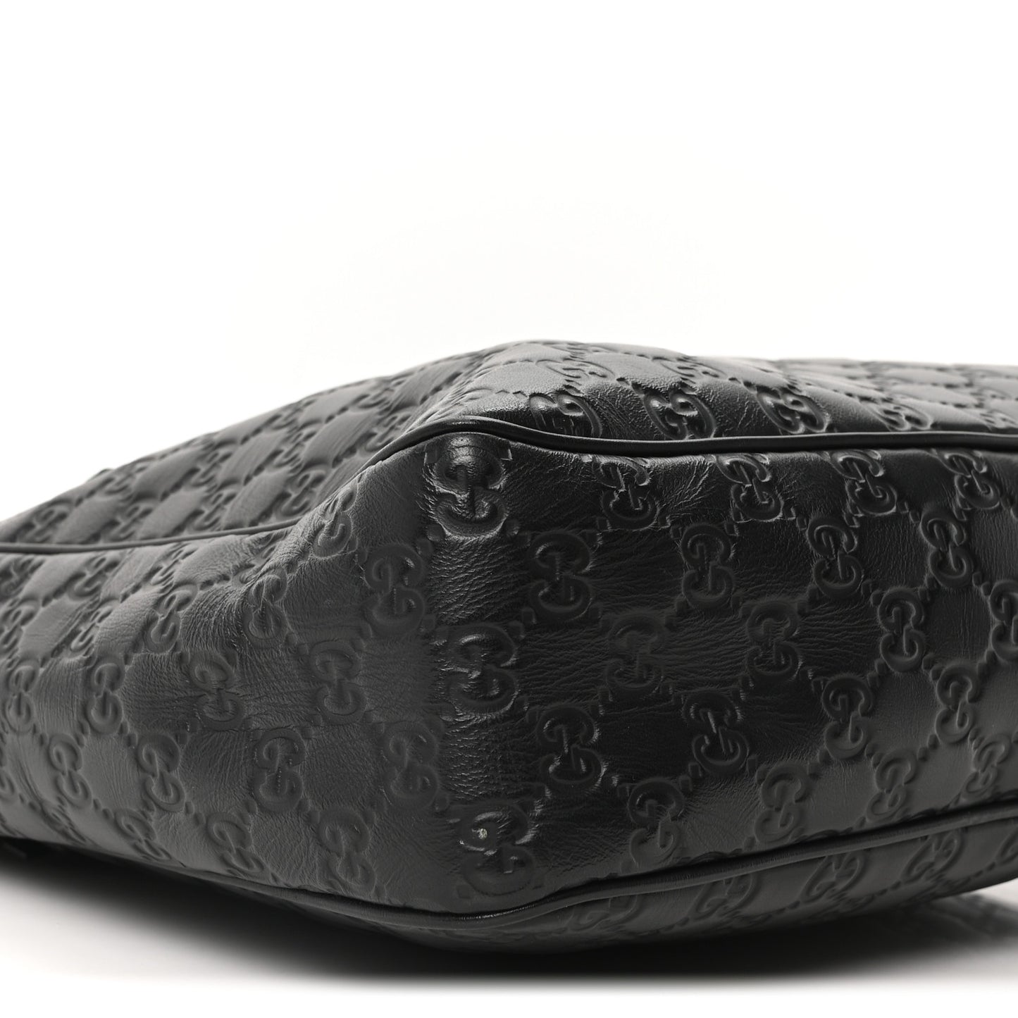 Guccissima Flat Messenger Bag Black