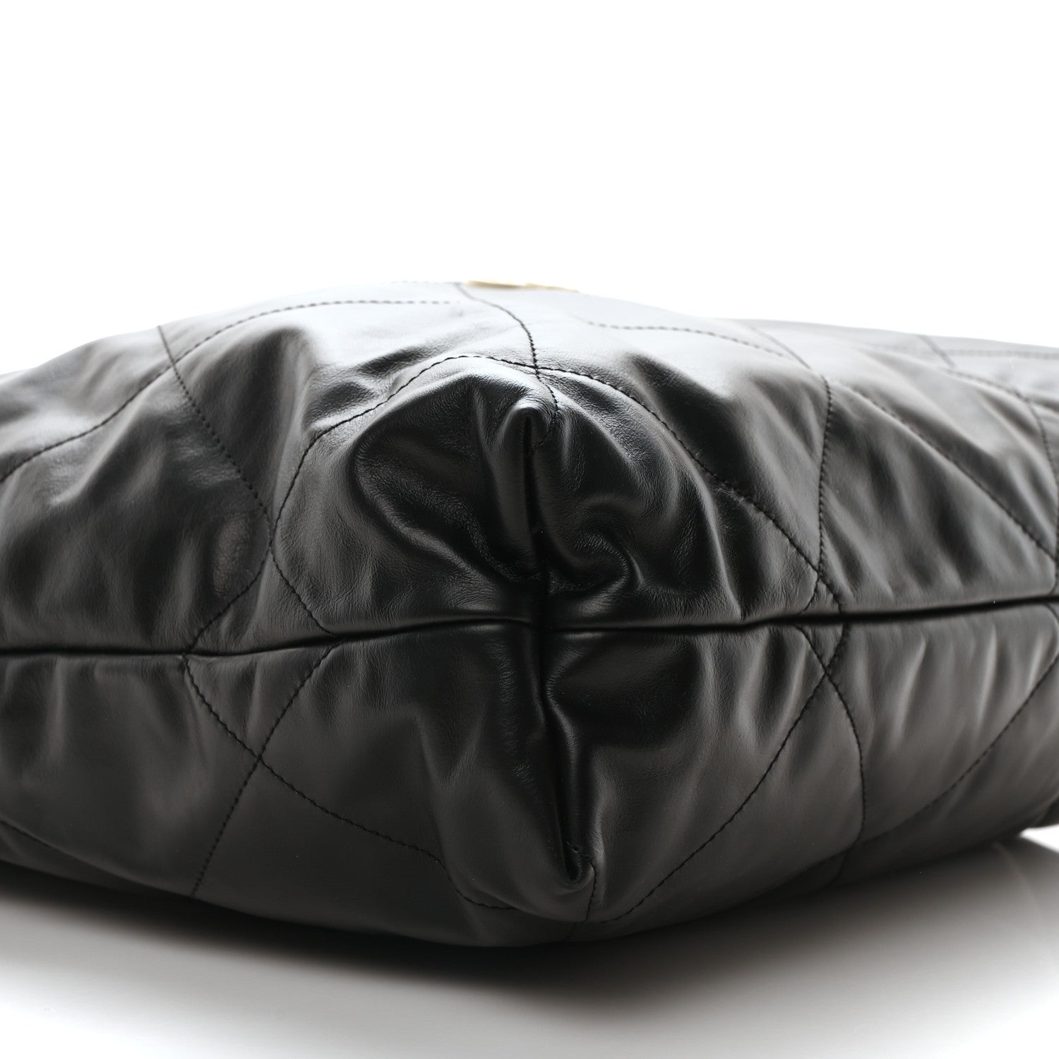 Chanel Calfskin Quilted Large Chanel 22 Black White 10 of 11