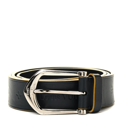 Louis Vuitton Calfskin Maison Fondée en 1854 Belt 95 38 Black 1 of 6