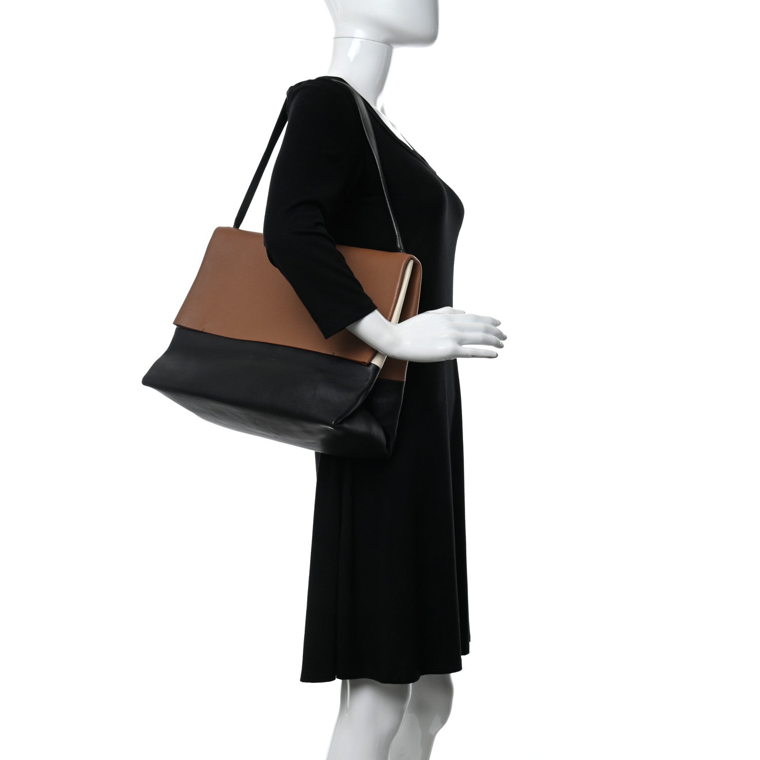 Celine Calfskin All Soft Shoulder Bag Tan 2 of 11